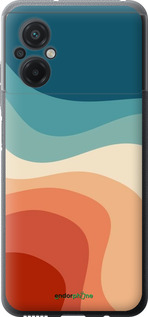 Силиконовый чехол В стиле ретро с волнами для Xiaomi Poco M5 - 6531u-2767 изображение 