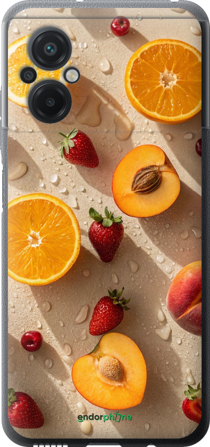 Силиконовый чехол Фрукты 3 для Xiaomi Poco M5 - 6703u-2767 изображение 