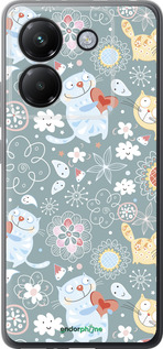 Силиконовый чехол Котята v3 для Xiaomi Poco M7 Pro 5G - 1223u-3942 изображение 