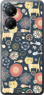 Силиконовый чехол Котята v4 для Xiaomi Poco M7 Pro 5G - 1224u-3942 изображение 