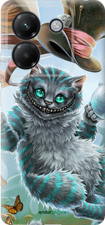 Силіконовий чехол Чеширський Кіт 2 для Xiaomi Poco M7 Pro 5G - 3993u-3942 изображение 