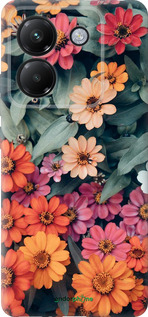 Силиконовый чехол Beauty flowers для Xiaomi Poco M7 Pro 5G - 4050u-3942 изображение 