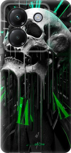 Силіконовий чехол Череп-годинник для Xiaomi Poco M7 Pro 5G - 4100u-3942 изображение 