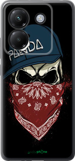 Силіконовий чехол Череп в кепці для Xiaomi Poco M7 Pro 5G - 4127u-3942 изображение 