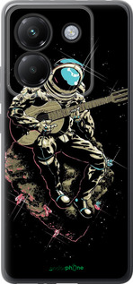 Силиконовый чехол Космонавт с гиратой для Xiaomi Poco M7 Pro 5G - 4138u-3942 изображение 
