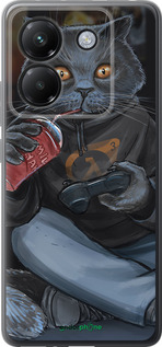 Силиконовый чехол gamer cat для Xiaomi Poco M7 Pro 5G - 4140u-3942 изображение 