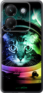 Силиконовый чехол Кот-астронавт для Xiaomi Poco M7 Pro 5G - 4154u-3942 изображение 