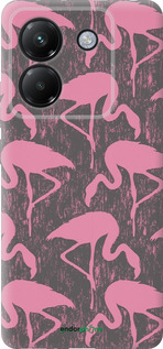 Силиконовый чехол Vintage-Flamingos для Xiaomi Poco M7 Pro 5G - 4171u-3942 изображение 