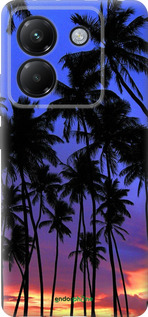 Силиконовый чехол Пальмы для Xiaomi Poco M7 Pro 5G - 4324u-3942 изображение 