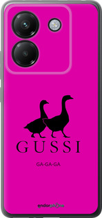 Силиконовый чехол Гуси для Xiaomi Poco M7 Pro 5G - 4561u-3942 изображение 