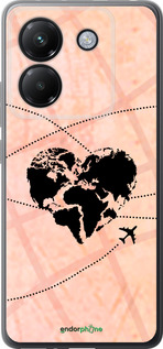 Силиконовый чехол Путешествуй для Xiaomi Poco M7 Pro 5G - 4607u-3942 изображение 