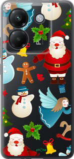 Силіконовий чехол Новорічний 1 для Xiaomi Poco M7 Pro 5G - 4614u-3942 изображение 