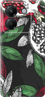 Силиконовый чехол Гранат для Xiaomi Poco M7 Pro 5G - 4692u-3942 изображение 