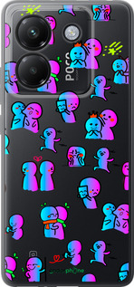 Силиконовый чехол Эмоции для Xiaomi Poco M7 Pro 5G - 4736u-3942 изображение 