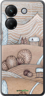 Силиконовый чехол Сказочные холмы для Xiaomi Poco M7 Pro 5G - 4749u-3942 изображение 