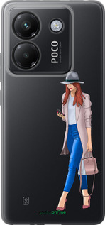 Силиконовый чехол Девушка 1 для Xiaomi Poco M7 Pro 5G - 4751u-3942 изображение 