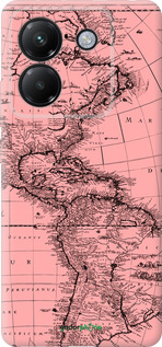 Силиконовый чехол Карта для Xiaomi Poco M7 Pro 5G - 4794u-3942 изображение 