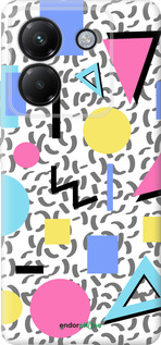 Силиконовый чехол Color shapes для Xiaomi Poco M7 Pro 5G - 4893u-3942 изображение 