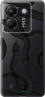 Силиконовый чехол Змеи для Xiaomi Poco M7 Pro 5G - 5473u-3942 изображение 