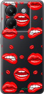Силиконовый чехол Губы v3 для Xiaomi Poco M7 Pro 5G - 5477u-3942 изображение 