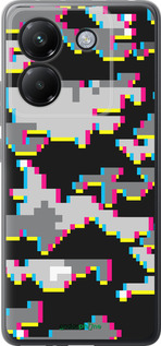 Силиконовый чехол Пиксельный камуфляж для Xiaomi Poco M7 Pro 5G - 5481u-3942 изображение 