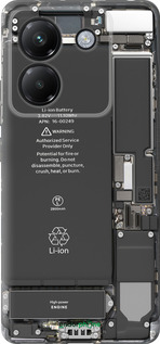 Силиконовый чехол Детали смартфона для Xiaomi Poco M7 Pro 5G - 5487u-3942 изображение 