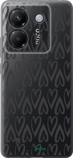 Силиконовый чехол Сердца v2 для Xiaomi Poco M7 Pro 5G - 5497u-3942 изображение 