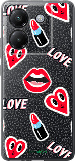 Силіконовий чехол Стікери v3 для Xiaomi Poco M7 Pro 5G - 5502u-3942 изображение 