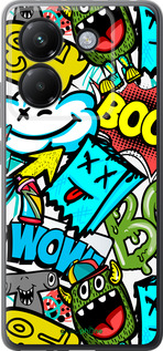 Силиконовый чехол Стикеры v4 для Xiaomi Poco M7 Pro 5G - 5508u-3942 изображение 