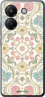 Силиконовый чехол Цветочный орнамент v2 для Xiaomi Poco M7 Pro 5G - 5513u-3942 изображение 