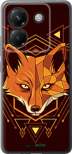 Силиконовый чехол Лиса геометрия для Xiaomi Poco M7 Pro 5G - 5607u-3942 изображение 