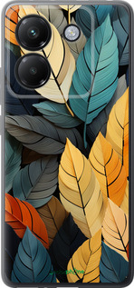 Силиконовый чехол Кольорове листя для Xiaomi Poco M7 Pro 5G - 5644u-3942 изображение 