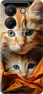 Силіконовий чехол Котики 2 для Xiaomi Poco M7 Pro 5G - 5664u-3942 изображение 