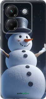 Силиконовый чехол Снеговик для Xiaomi Poco M7 Pro 5G - 5826u-3942 изображение 