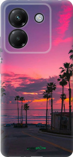 Силиконовый чехол Пальмы для Xiaomi Poco M7 Pro 5G - 5873u-3942 изображение 