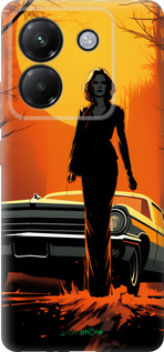 Силиконовый чехол Чехол для телефона Девушка возле автомобиля для Xiaomi Poco M7 Pro 5G - 5946u-3942 изображение 