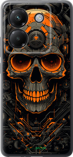 Силіконовий чехол Череп для Xiaomi Poco M7 Pro 5G - 5952u-3942 изображение 