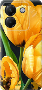Силиконовый чехол Желтые тюльпаны для Xiaomi Poco M7 Pro 5G - 5991u-3942 изображение 
