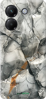 Силіконовий чехол Сірий мармур для Xiaomi Poco M7 Pro 5G - 6041u-3942 изображение 