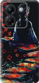 Силиконовый чехол Мечтательная девушка для Xiaomi Poco M7 Pro 5G - 6042u-3942 изображение 