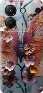Силиконовый чехол Fairy Butterfly для Xiaomi Poco M7 Pro 5G - 6048u-3942 изображение 