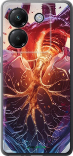 Силиконовый чехол Crystal Heart для Xiaomi Poco M7 Pro 5G - 6070u-3942 изображение 