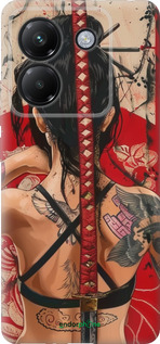 Силиконовый чехол Тайна катаны для Xiaomi Poco M7 Pro 5G - 6074u-3942 изображение 