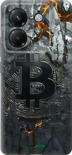 Силіконовий чехол Розпечений біткойн для Xiaomi Poco M7 Pro 5G - 6091u-3942 изображение 