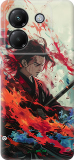 Силиконовый чехол Битва стихий для Xiaomi Poco M7 Pro 5G - 6110u-3942 изображение 