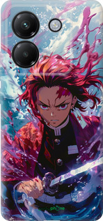 Силіконовий чехол Танджиро Камадо: Клинок, що розсікає демонів для Xiaomi Poco M7 Pro 5G - 6111u-3942 изображение 