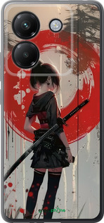 Силиконовый чехол Сумерки воина: Танец с катаной для Xiaomi Poco M7 Pro 5G - 6123u-3942 изображение 