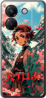 Силиконовый чехол Tanjiro Kamado для Xiaomi Poco M7 Pro 5G - 6132u-3942 изображение 