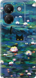 Силиконовый чехол із зображенням водяних лілій та кішок для Xiaomi Poco M7 Pro 5G - 6257u-3942 изображение 