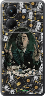 Силиконовый чехол Волк с валл стрит для Xiaomi Poco M7 Pro 5G - 6287u-3942 изображение 